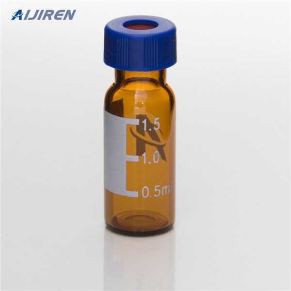 red screw top lid HPLC sample vials open top cap